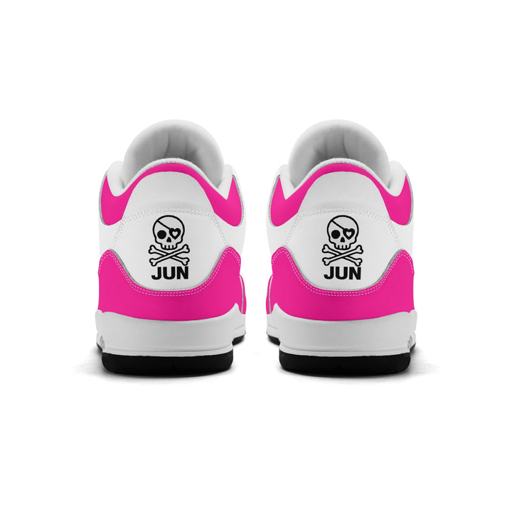 JUN RISE ABOVE 01 Women’s Retro High Basketball Sneaker - Urban Pink