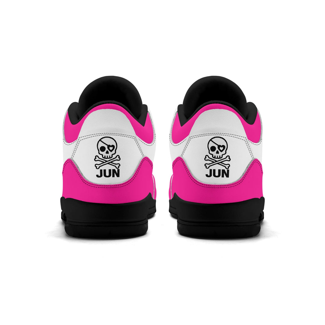 JUN RISE ABOVE 01 Women’s Retro High Basketball Sneaker - Urban Pink