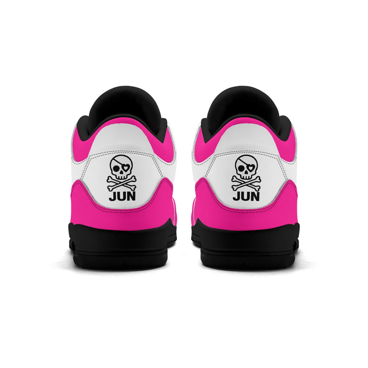 JUN RISE ABOVE 01 Women’s Retro High Basketball Sneaker - Urban Pink