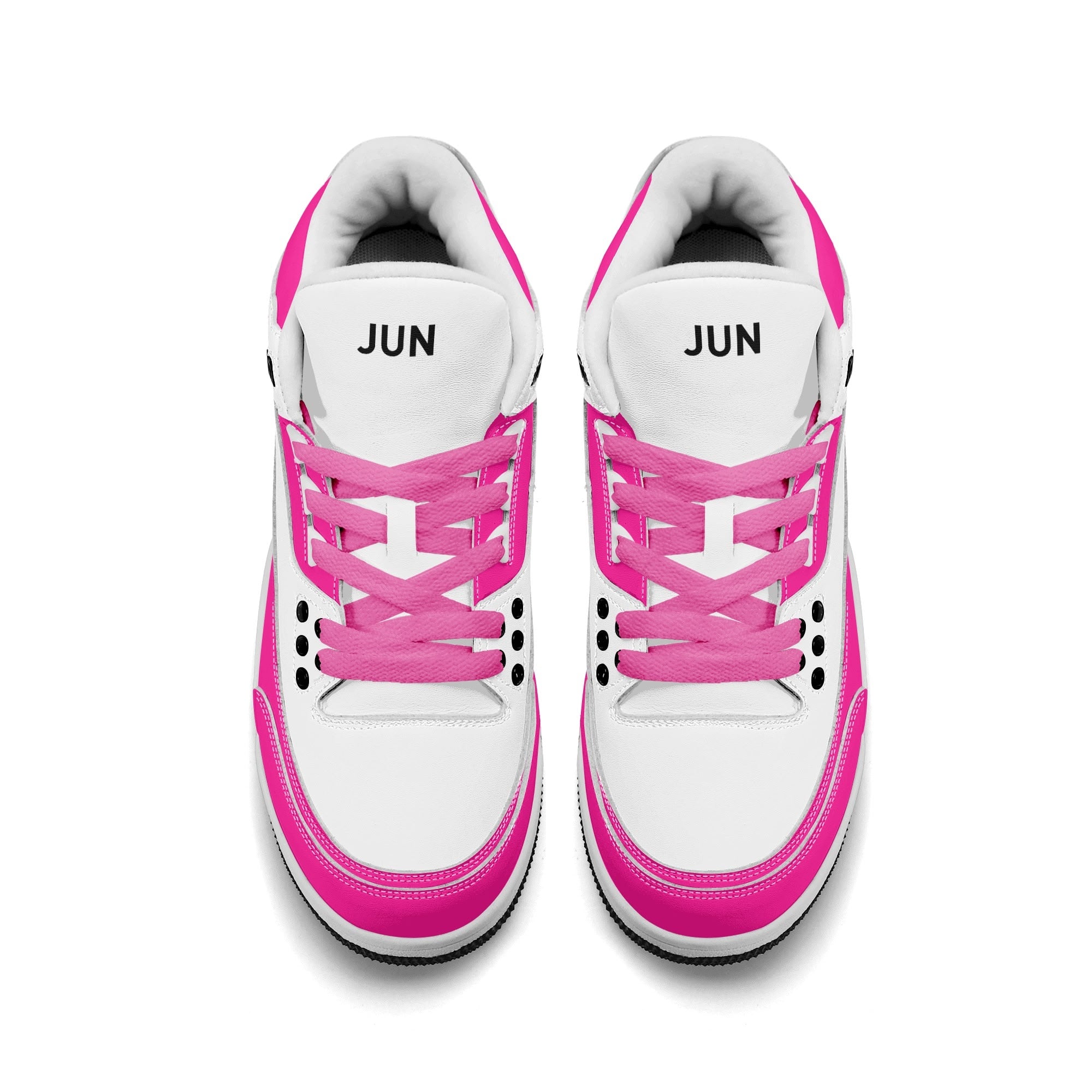 JUN RISE ABOVE 01 Women’s Retro High Basketball Sneaker - Urban Pink