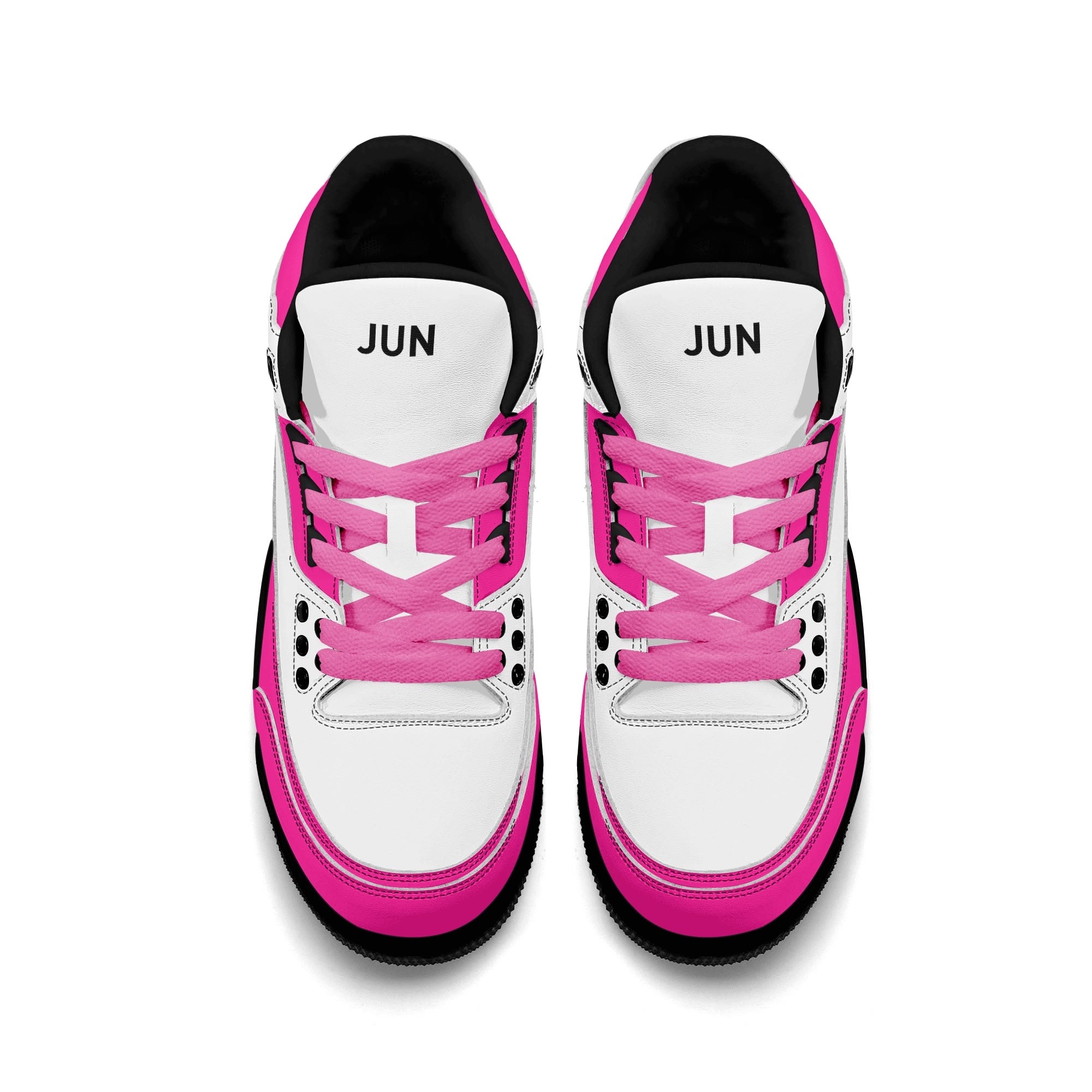 JUN RISE ABOVE 01 Women’s Retro High Basketball Sneaker - Urban Pink
