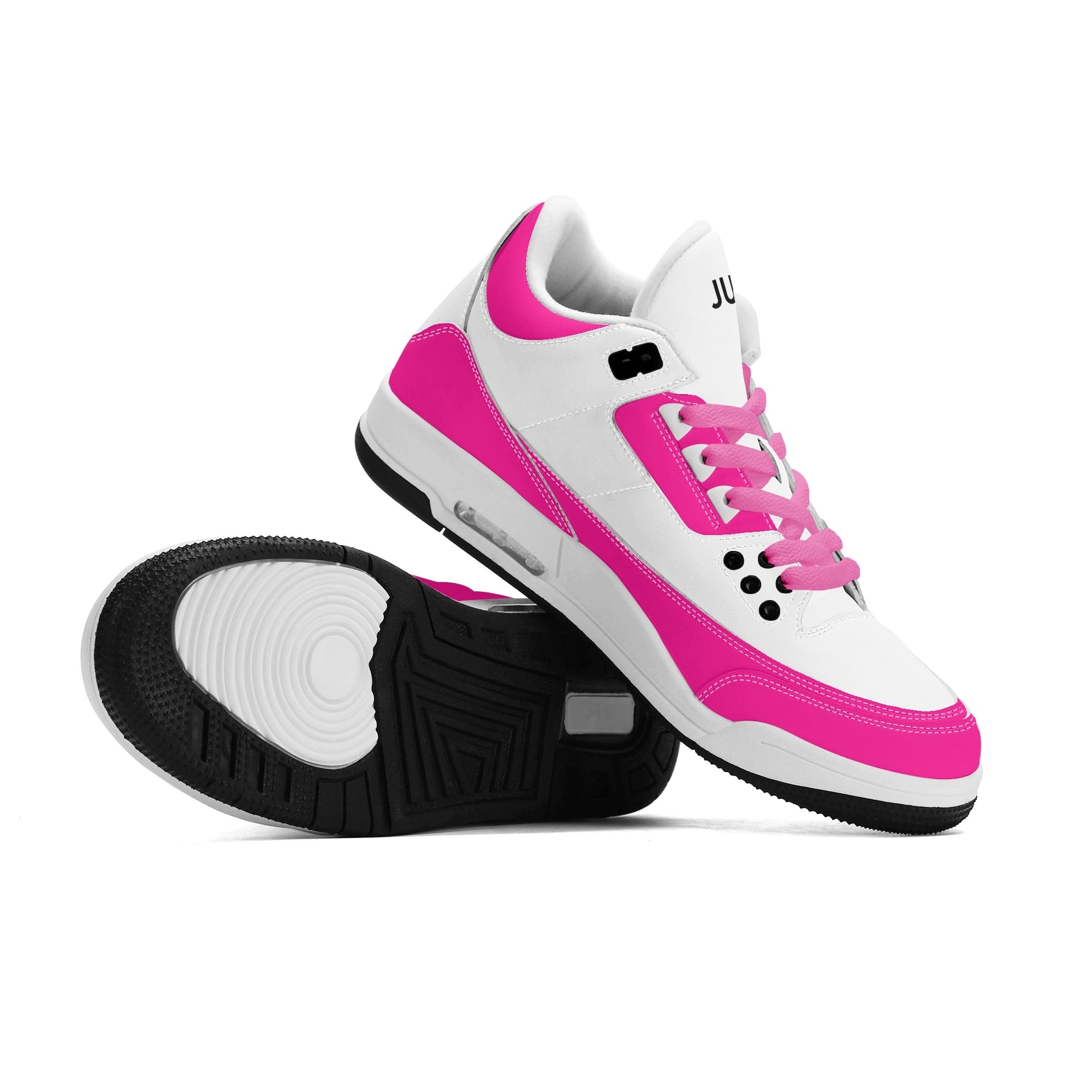 JUN RISE ABOVE 01 Women’s Retro High Basketball Sneaker - Urban Pink