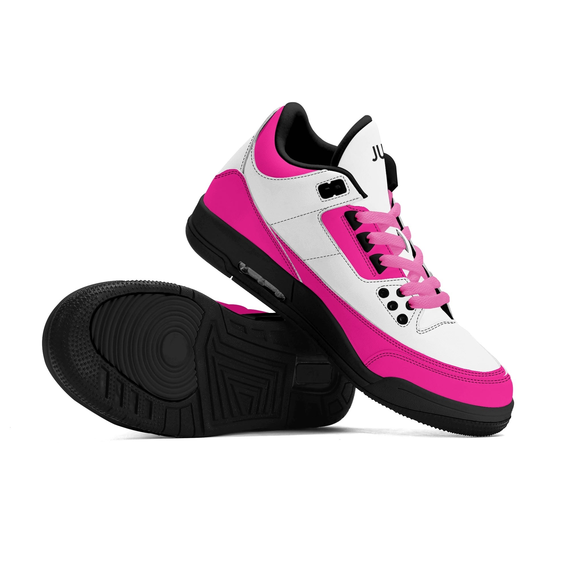 JUN RISE ABOVE 01 Women’s Retro High Basketball Sneaker - Urban Pink