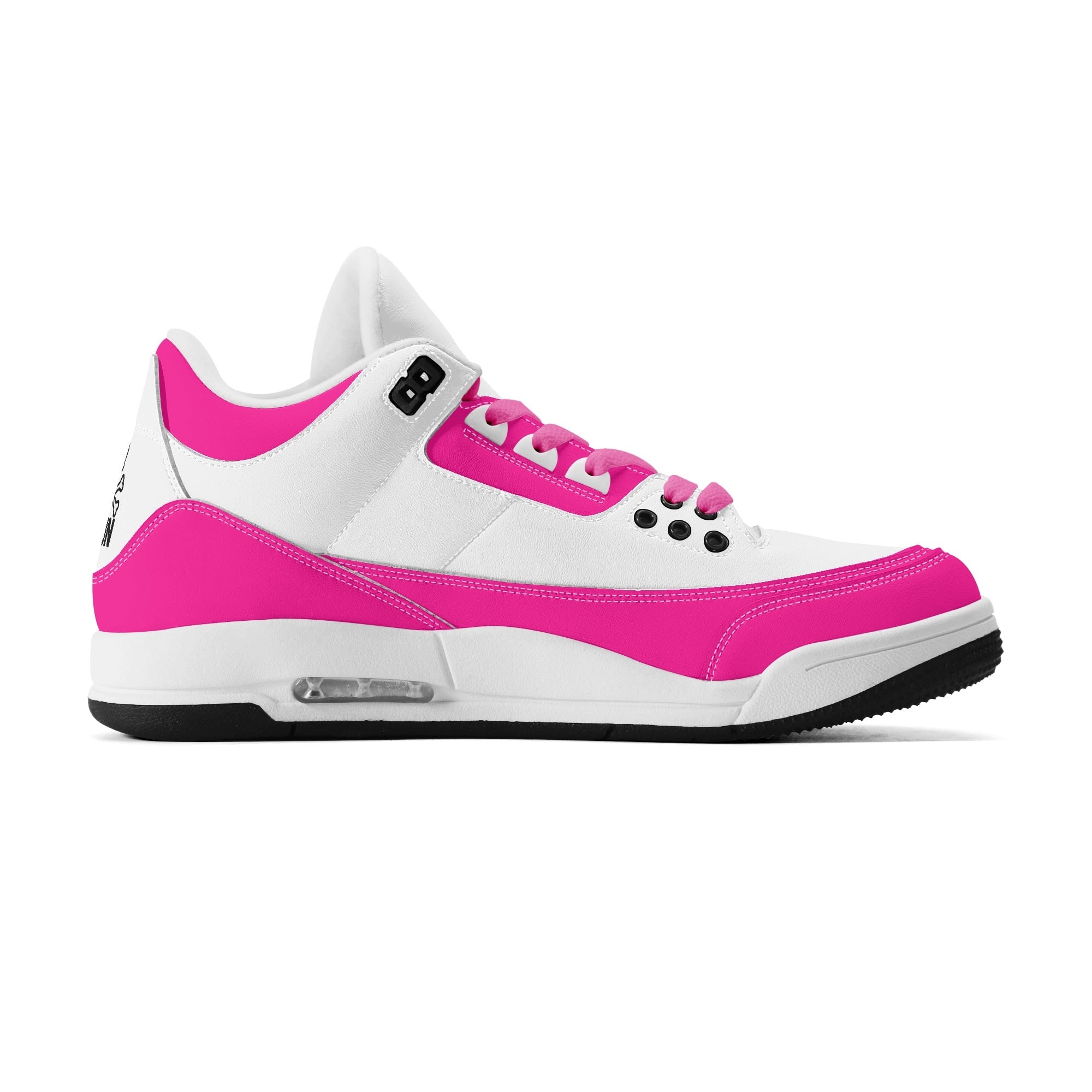 JUN RISE ABOVE 01 Women’s Retro High Basketball Sneaker - Urban Pink