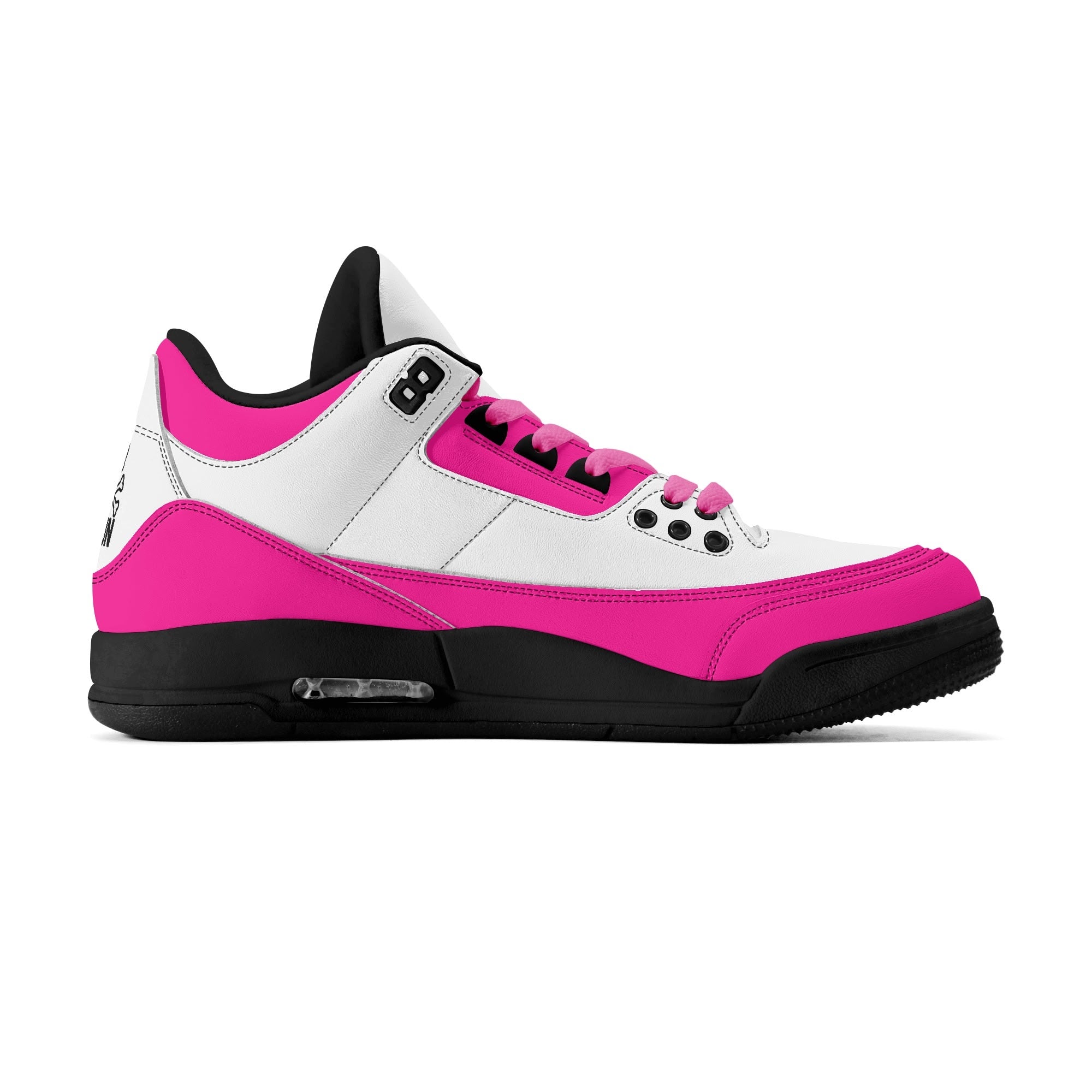 JUN RISE ABOVE 01 Women’s Retro High Basketball Sneaker - Urban Pink