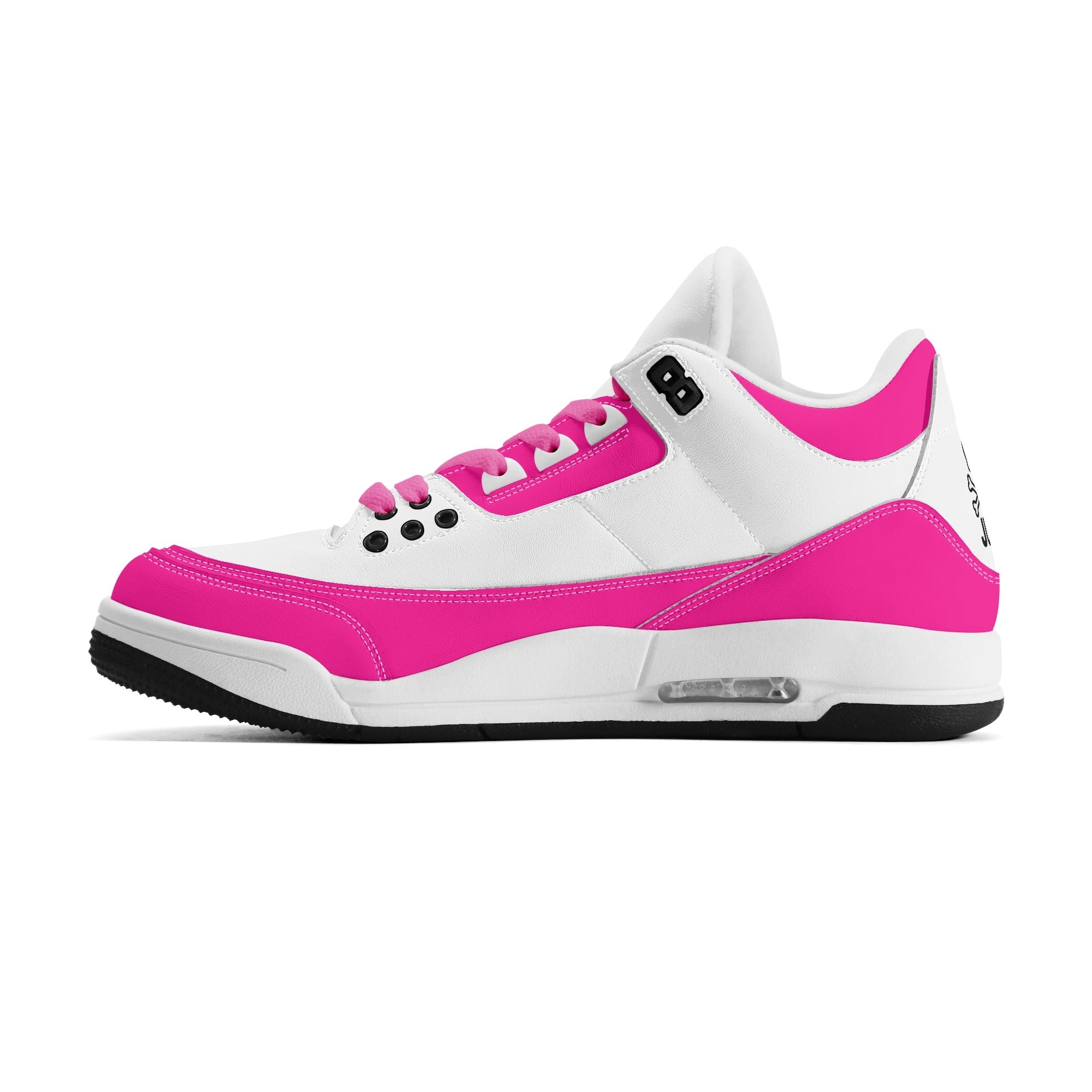 JUN RISE ABOVE 01 Women’s Retro High Basketball Sneaker - Urban Pink