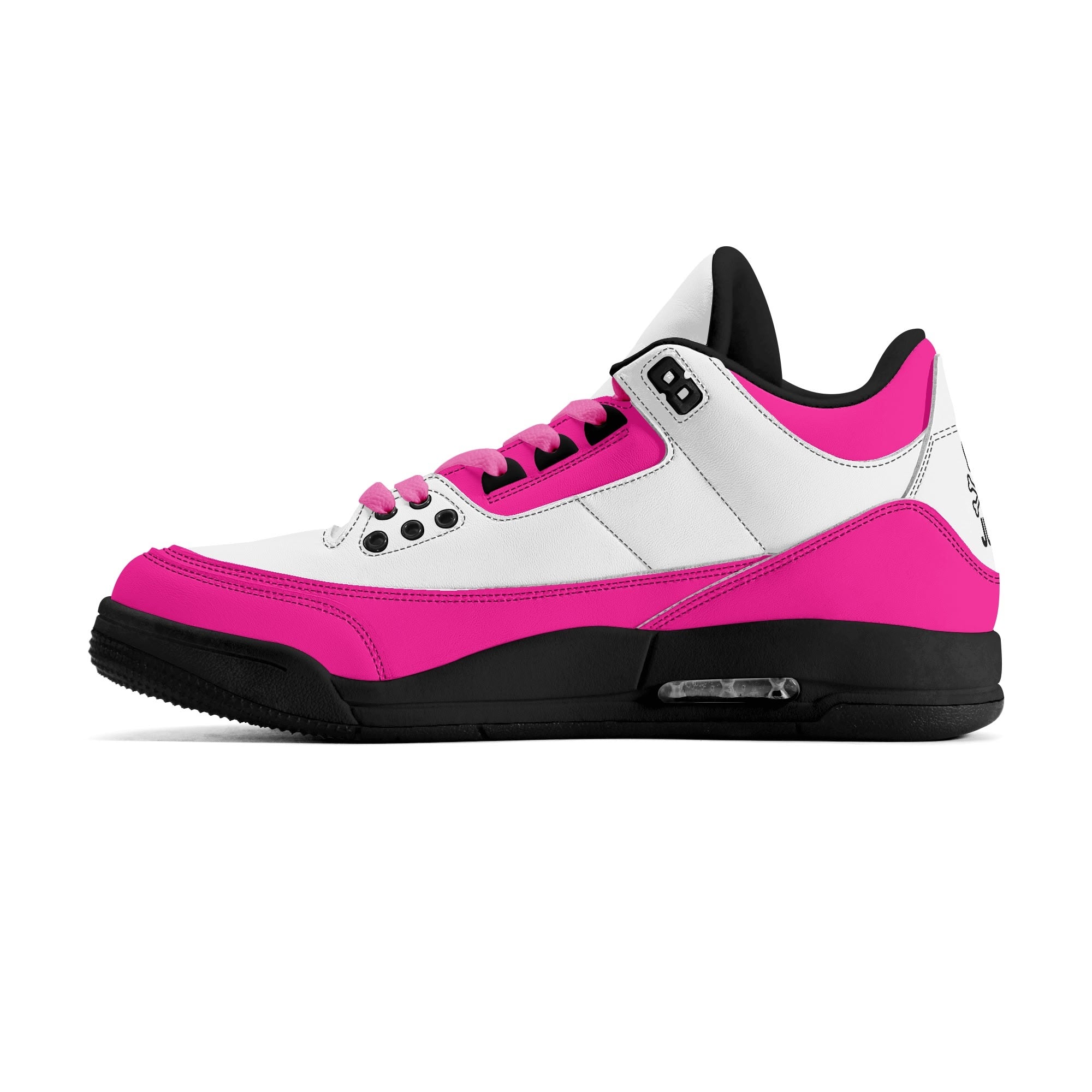 JUN RISE ABOVE 01 Women’s Retro High Basketball Sneaker - Urban Pink