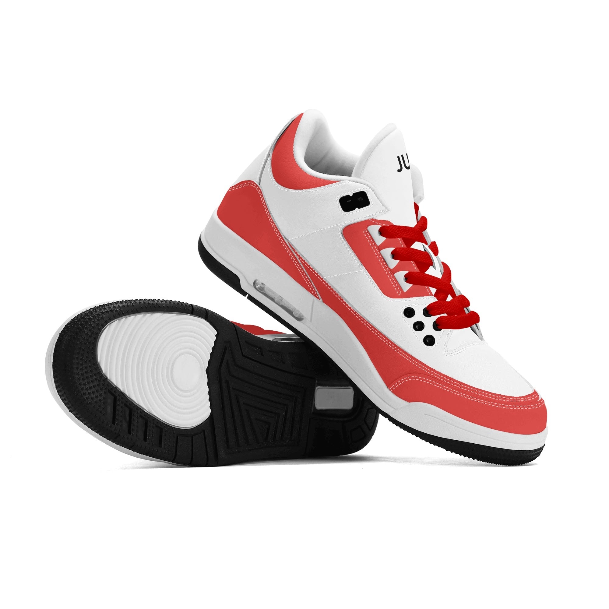 JUN RISE ABOVE 01 Women’s Retro High Basketball Sneaker - Urban Red