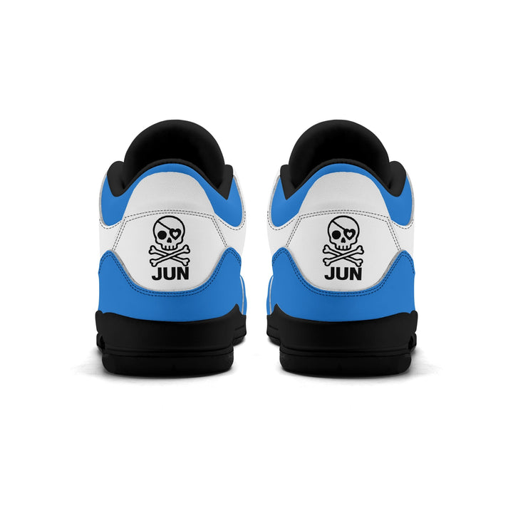 JUN RISE ABOVE 01 Women’s Retro High Basketball Sneaker - Urban Blue