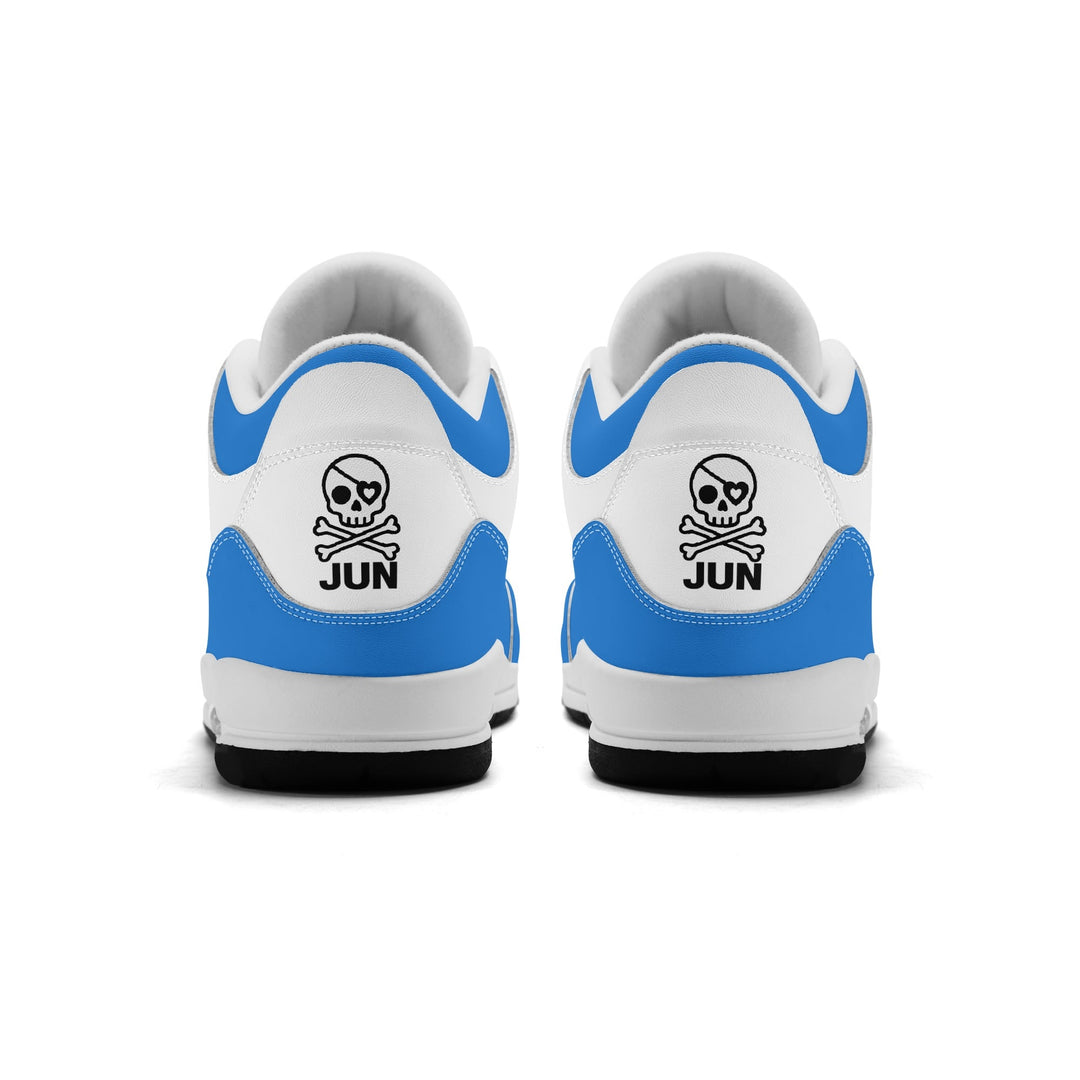 JUN RISE ABOVE 01 Women’s Retro High Basketball Sneaker - Urban Blue