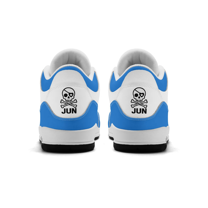 JUN RISE ABOVE 01 Women’s Retro High Basketball Sneaker - Urban Blue