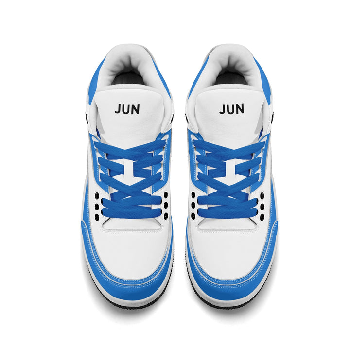JUN RISE ABOVE 01 Women’s Retro High Basketball Sneaker - Urban Blue