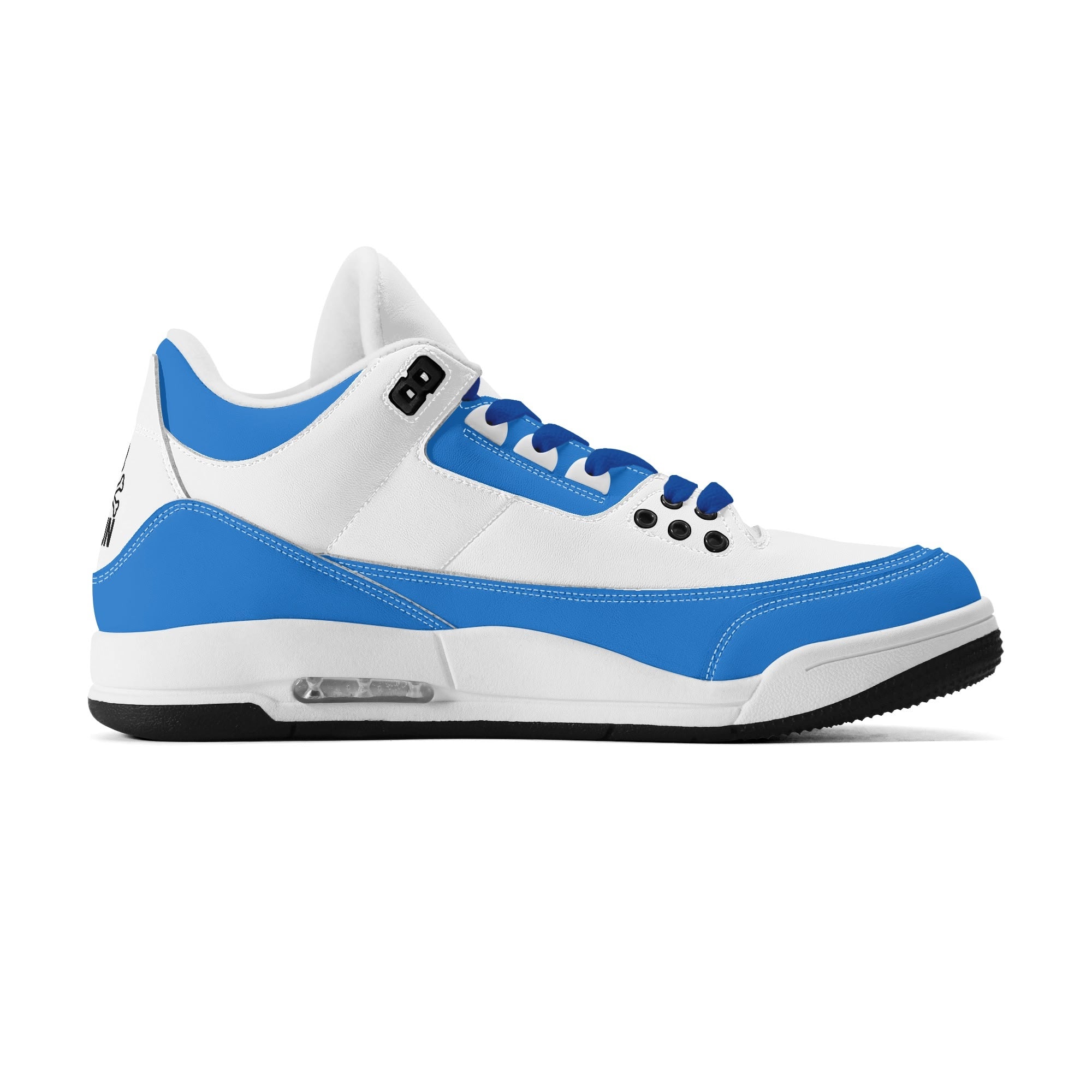 JUN RISE ABOVE 01 Women’s Retro High Basketball Sneaker - Urban Blue