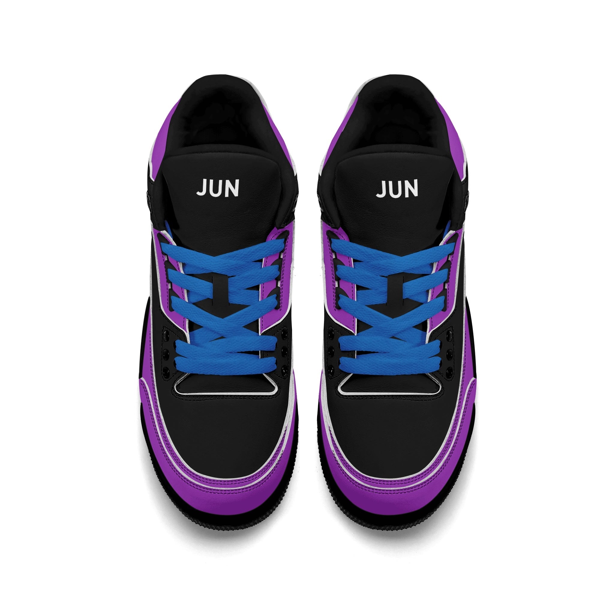 JUN RISE ABOVE 01 Women’s Retro High Basketball Sneaker - Urban Purple