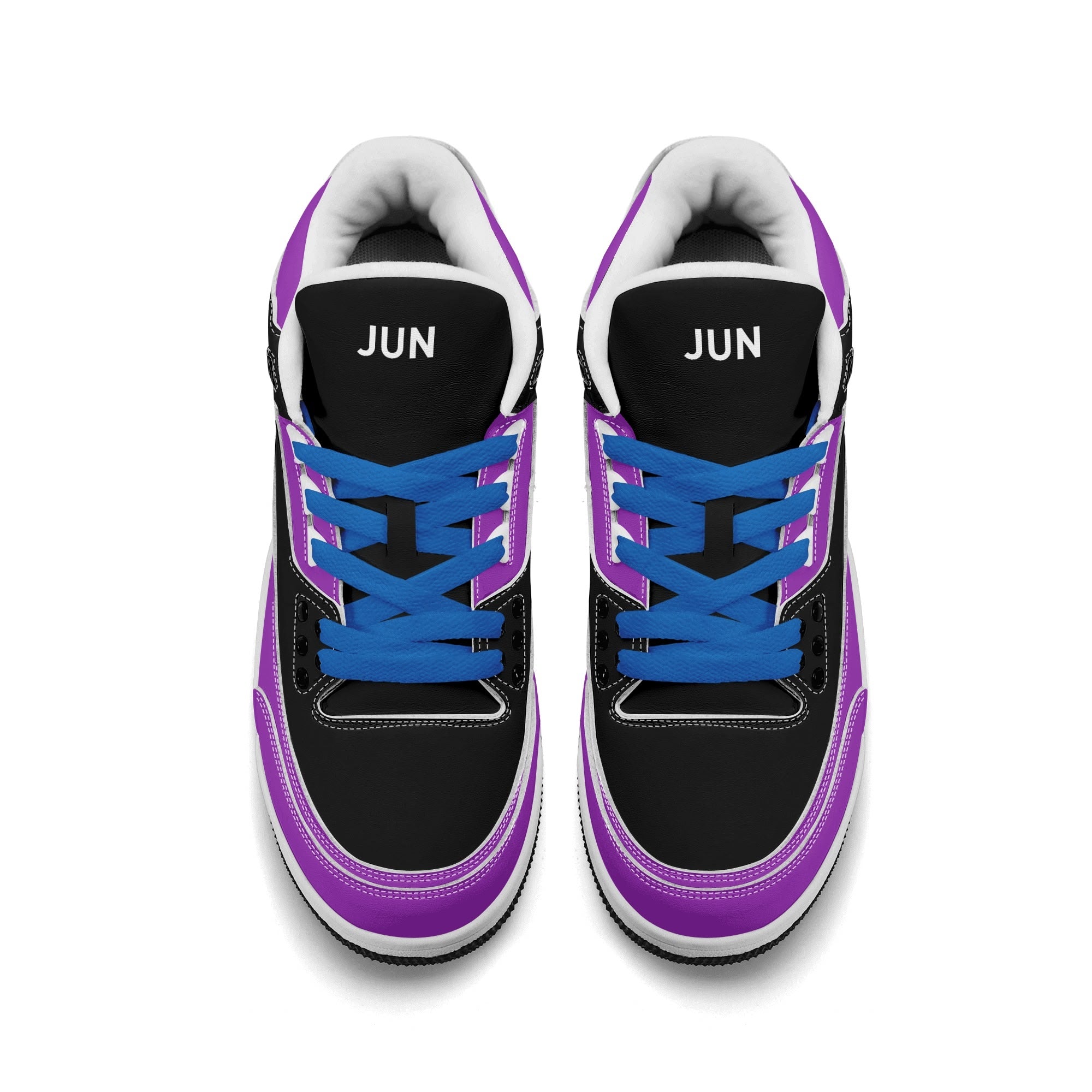 JUN RISE ABOVE 01 Women’s Retro High Basketball Sneaker - Urban Purple
