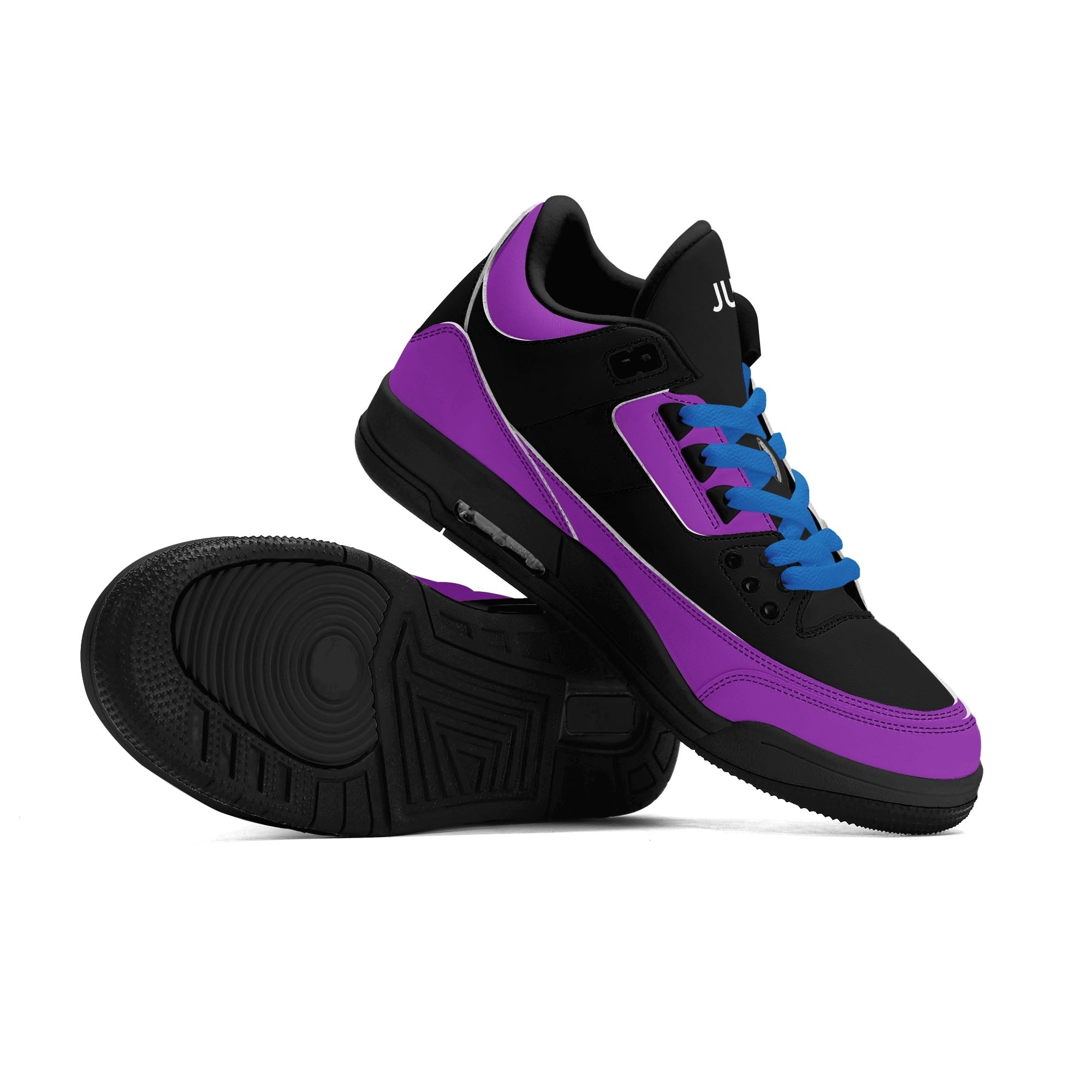 JUN RISE ABOVE 01 Women’s Retro High Basketball Sneaker - Urban Purple