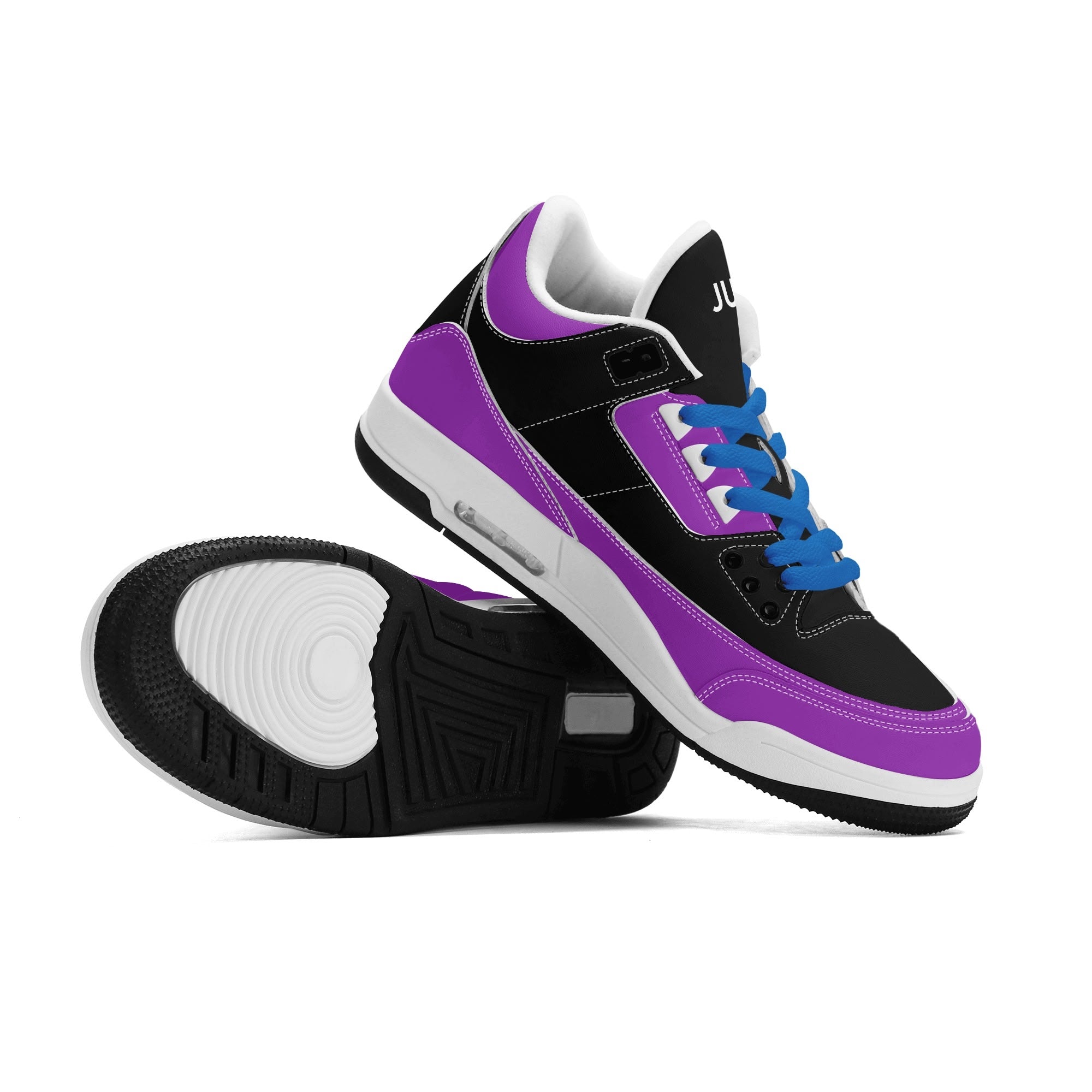 JUN RISE ABOVE 01 Women’s Retro High Basketball Sneaker - Urban Purple