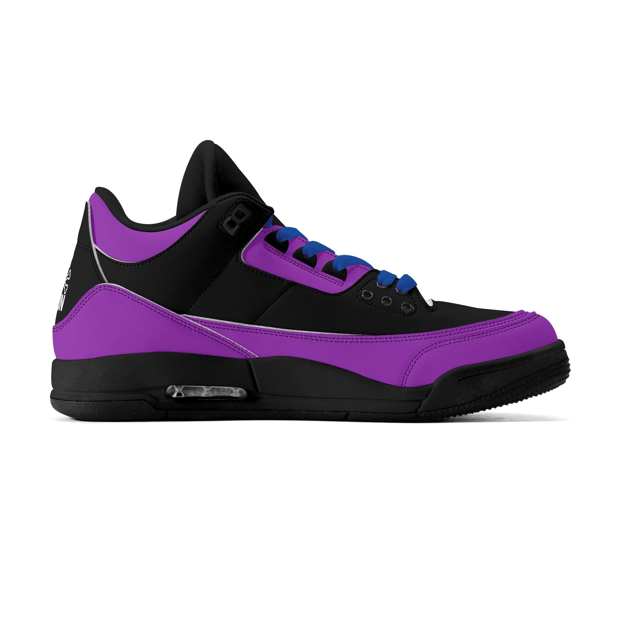 JUN RISE ABOVE 01 Women’s Retro High Basketball Sneaker - Urban Purple