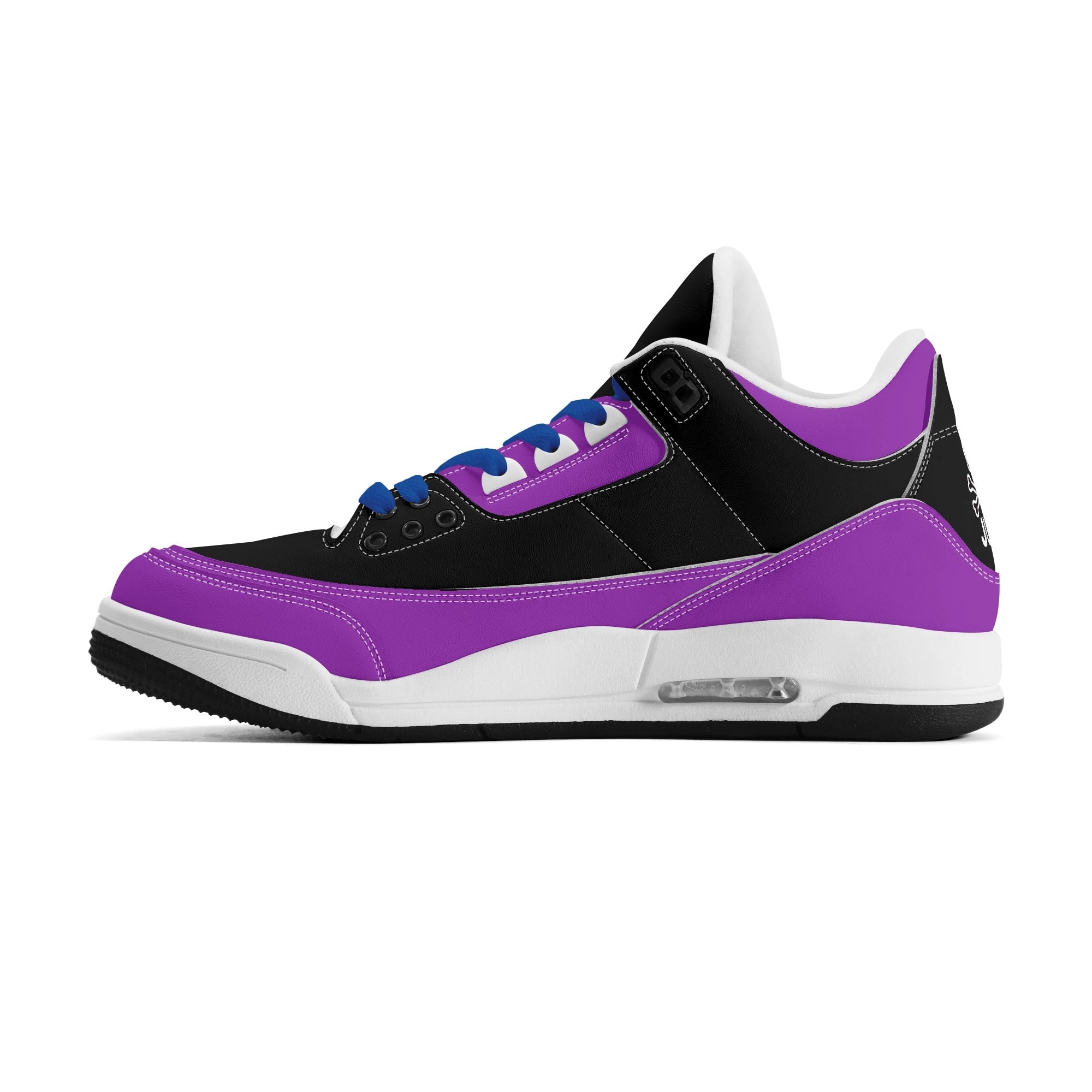 JUN RISE ABOVE 01 Women’s Retro High Basketball Sneaker - Urban Purple