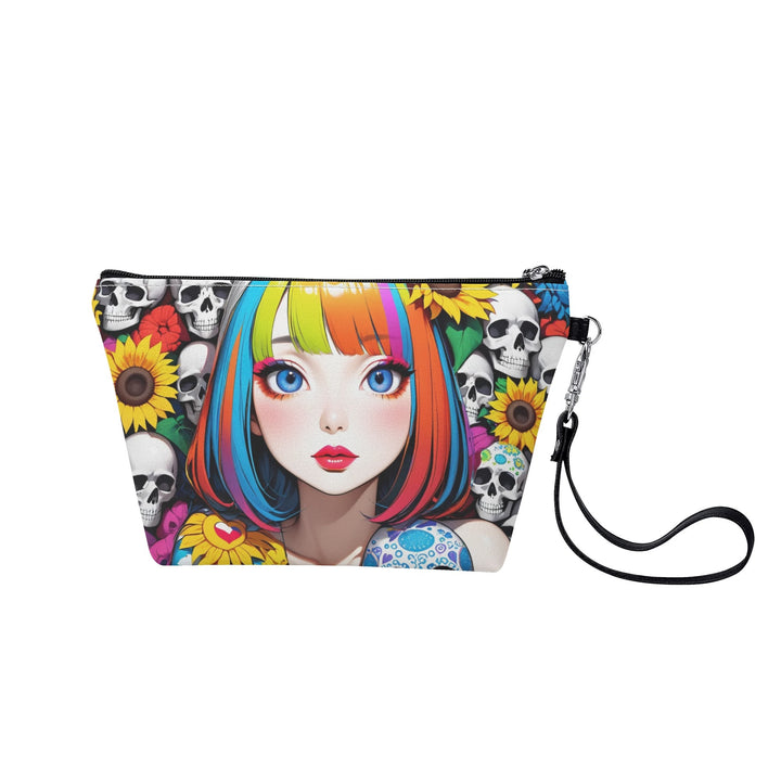 Colorful Hearts 02 – Skull & Sunflower Make Up Bag