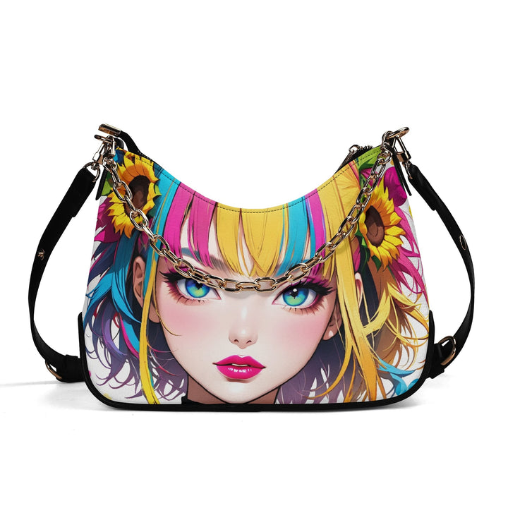 JUN COLORFUL HEART 01 – PU Leather Shoulder Bag