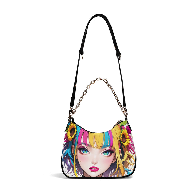 JUN COLORFUL HEART 01 – PU Leather Shoulder Bag
