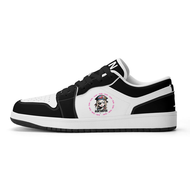 URBAN V2 ウィメンズ プレミアムPU ローカットスニーカー｜ブラック