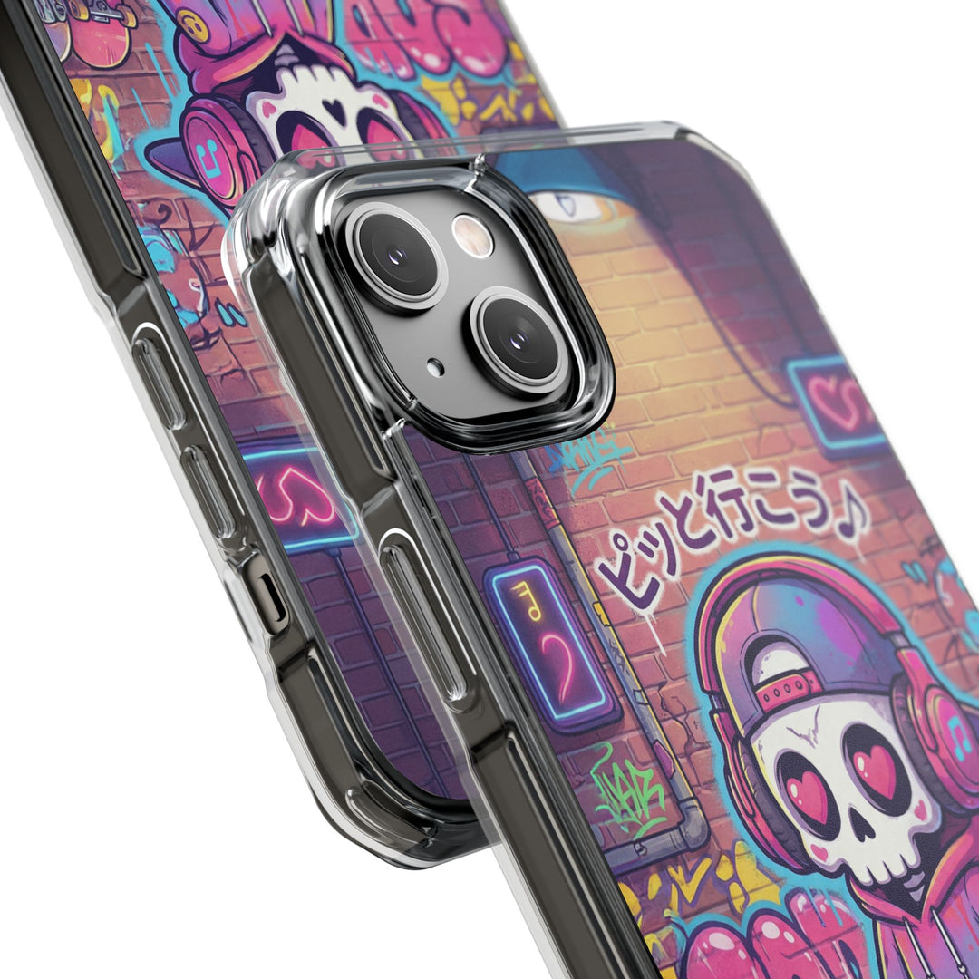 HEARTON（ハートン）「ピッと行こう♪」クリアマグネット耐衝撃スマホケース