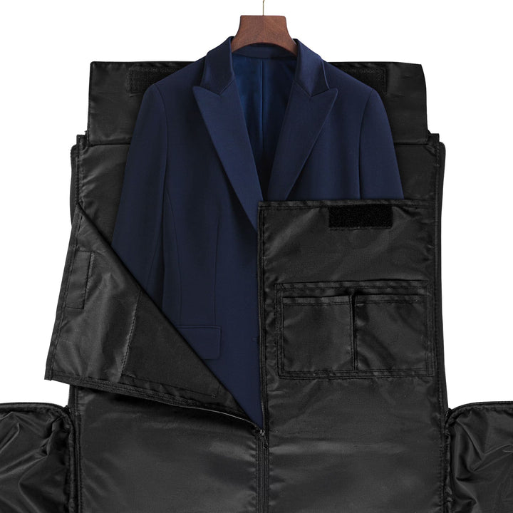JUN 05 Foldable Leather Duffle Bag