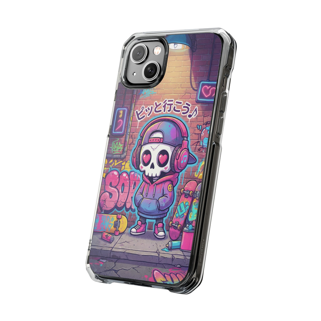 HEARTON（ハートン）「ピッと行こう♪」クリアマグネット耐衝撃スマホケース