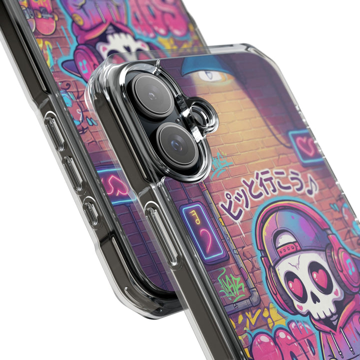 HEARTON（ハートン）「ピッと行こう♪」クリアマグネット耐衝撃スマホケース