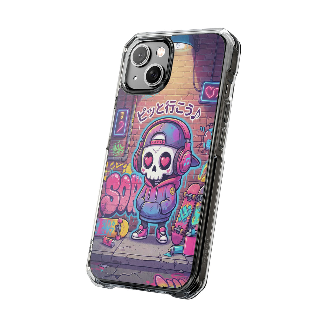 HEARTON（ハートン）「ピッと行こう♪」クリアマグネット耐衝撃スマホケース