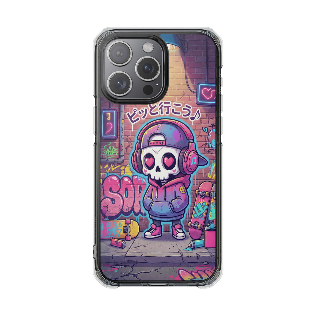 HEARTON（ハートン）「ピッと行こう♪」クリアマグネット耐衝撃スマホケース