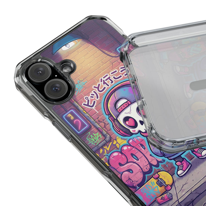 HEARTON（ハートン）「ピッと行こう♪」クリアマグネット耐衝撃スマホケース