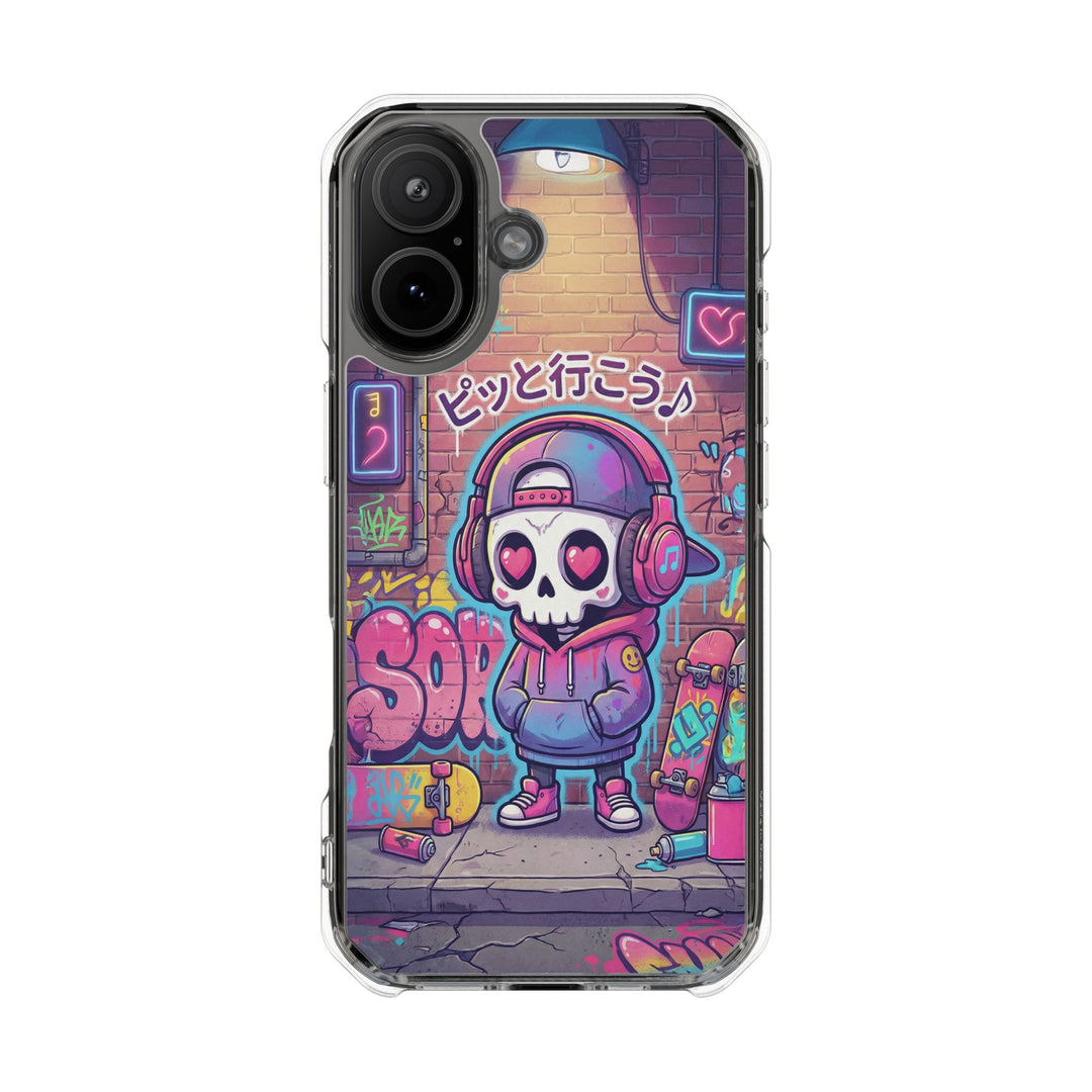 HEARTON（ハートン）「ピッと行こう♪」クリアマグネット耐衝撃スマホケース