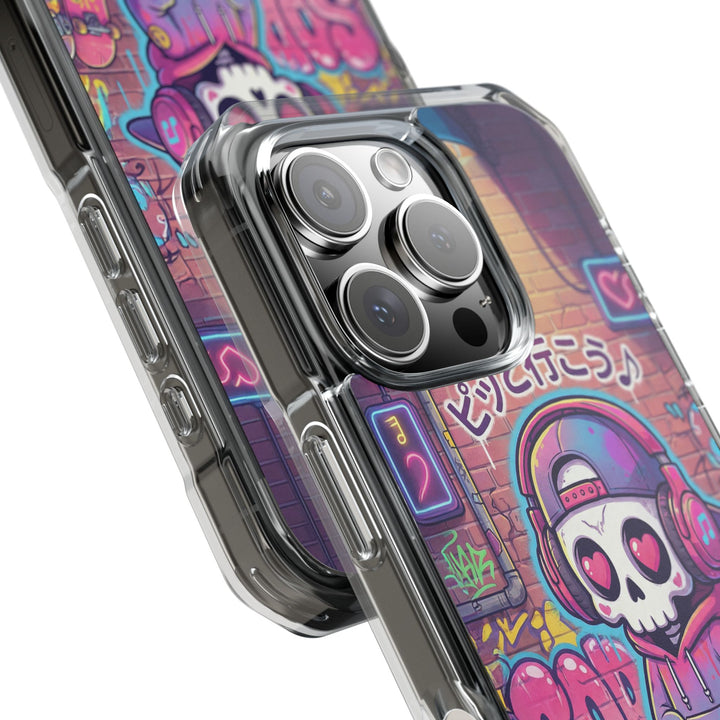 HEARTON（ハートン）「ピッと行こう♪」クリアマグネット耐衝撃スマホケース