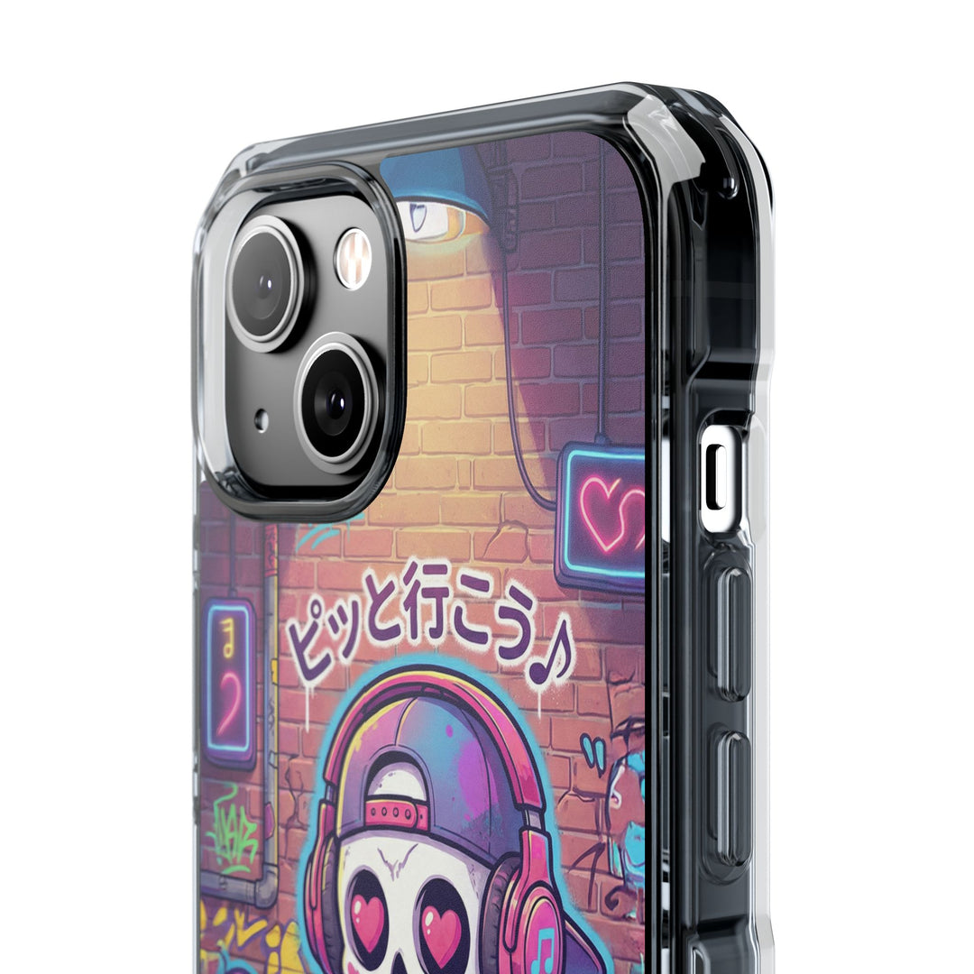 HEARTON（ハートン）「ピッと行こう♪」クリアマグネット耐衝撃スマホケース