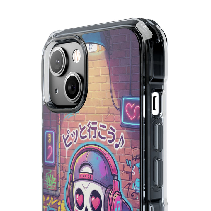 HEARTON（ハートン）「ピッと行こう♪」クリアマグネット耐衝撃スマホケース