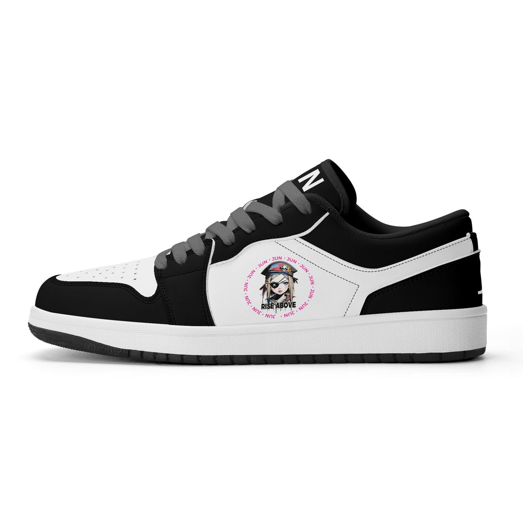 URBAN V2 ウィメンズ プレミアムPU ローカットスニーカー｜ブラック