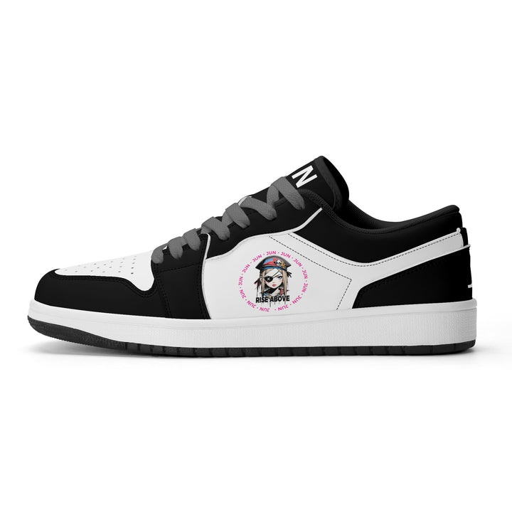 URBAN V2 ウィメンズ プレミアムPU ローカットスニーカー｜ブラック