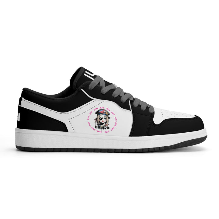 URBAN V2 ウィメンズ プレミアムPU ローカットスニーカー｜ブラック