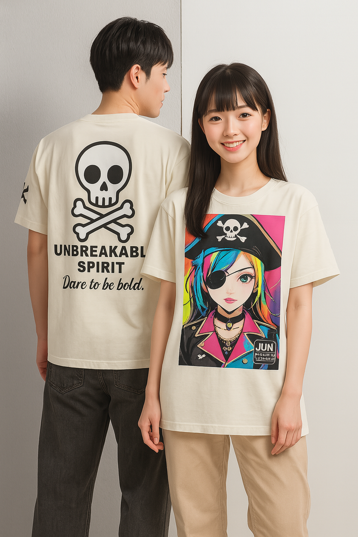 UNBREAKABLE PIRATE 01 Oversized Graphic T-Shirt
