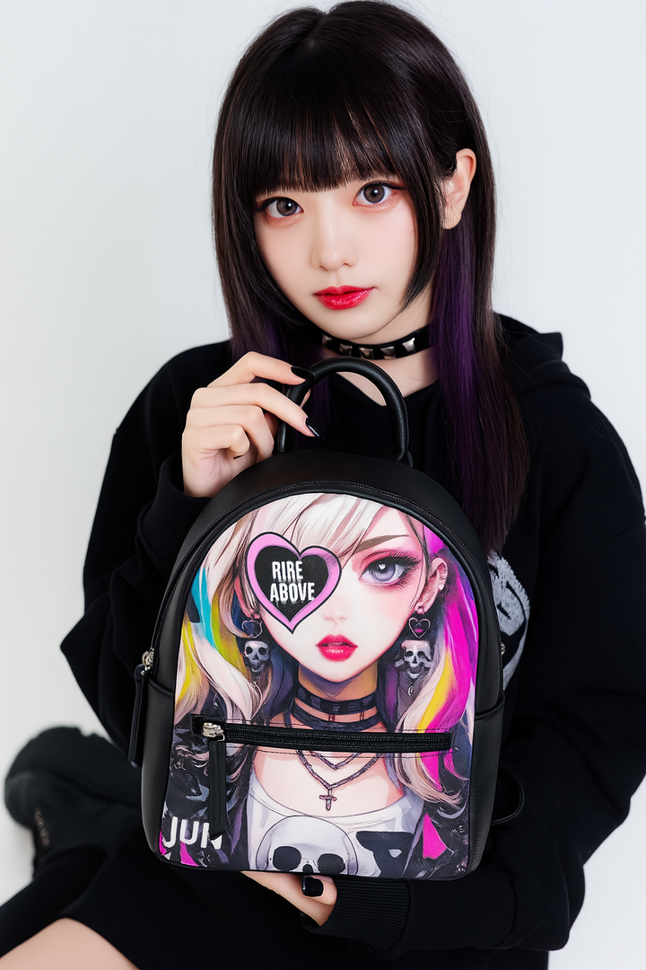 RISE ABOVE 01 – Cute PU Leather Backpack