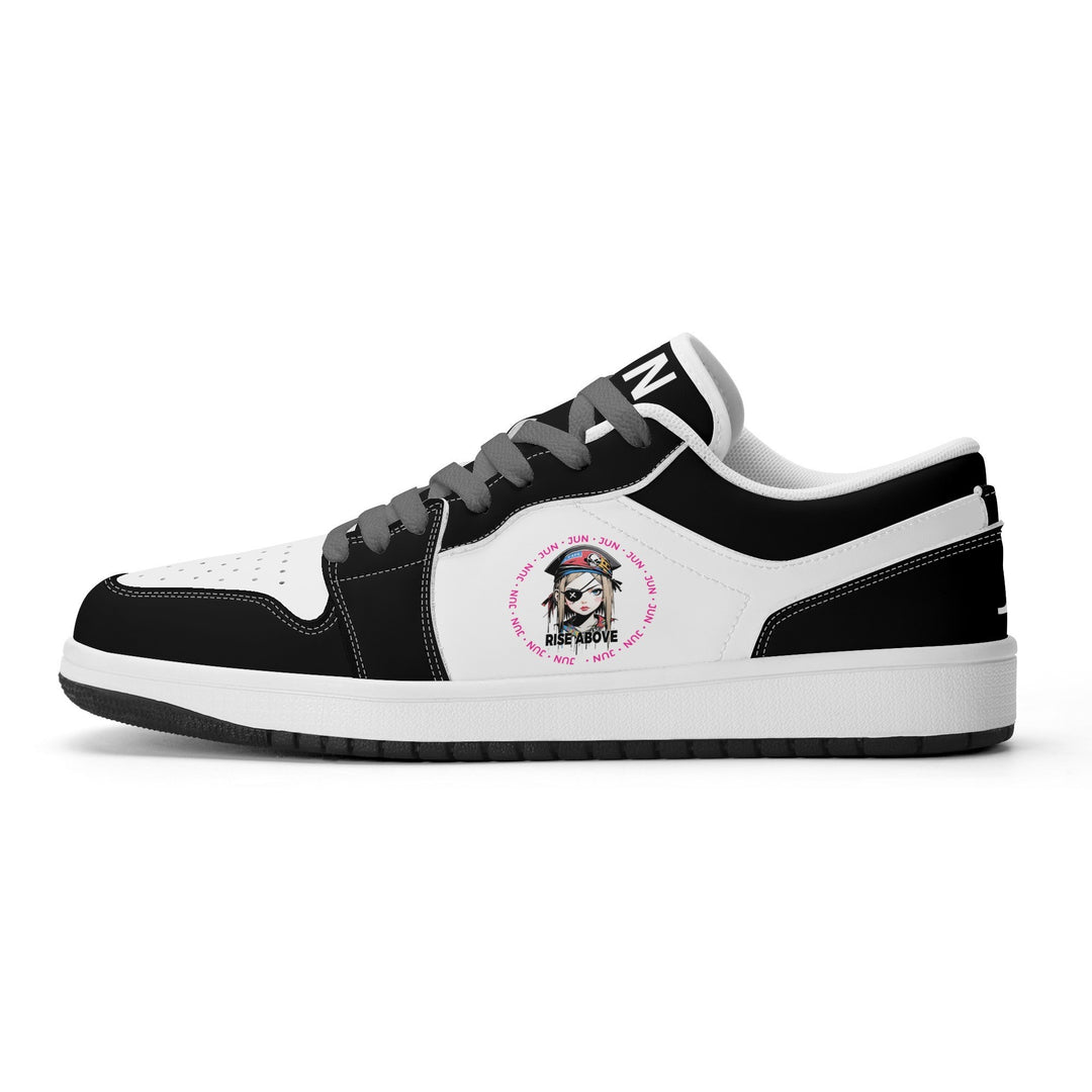 URBAN V2 ウィメンズ プレミアムPU ローカットスニーカー｜ブラック