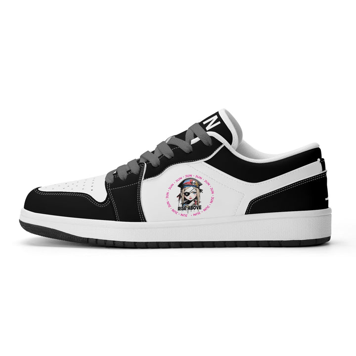 URBAN V2 ウィメンズ プレミアムPU ローカットスニーカー｜ブラック