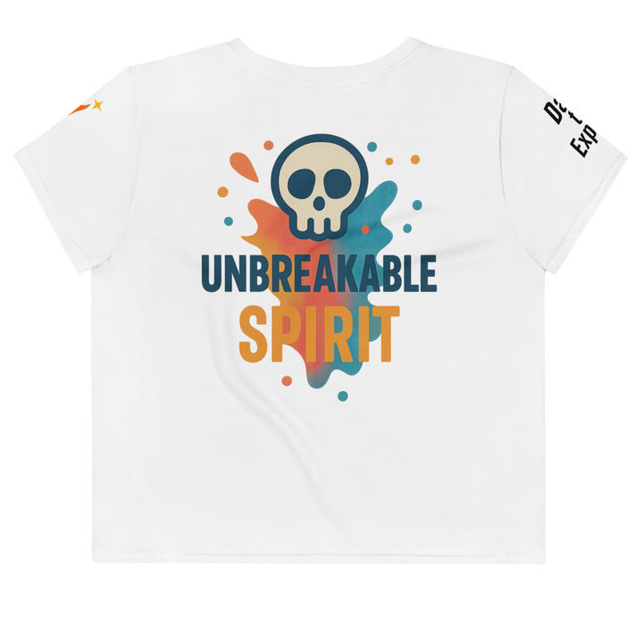 JUN CORE 01 – UNBREAKABLE SPIRIT CROP TEE（White Edition）