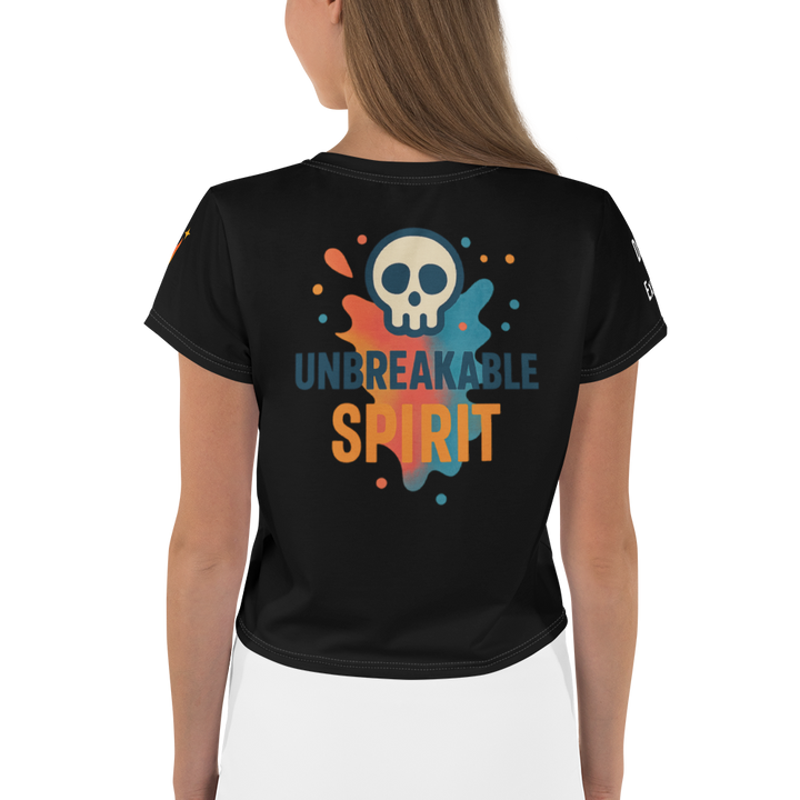 JUN CORE 01 – UNBREAKABLE SPIRIT CROP TEE （Black Edition）