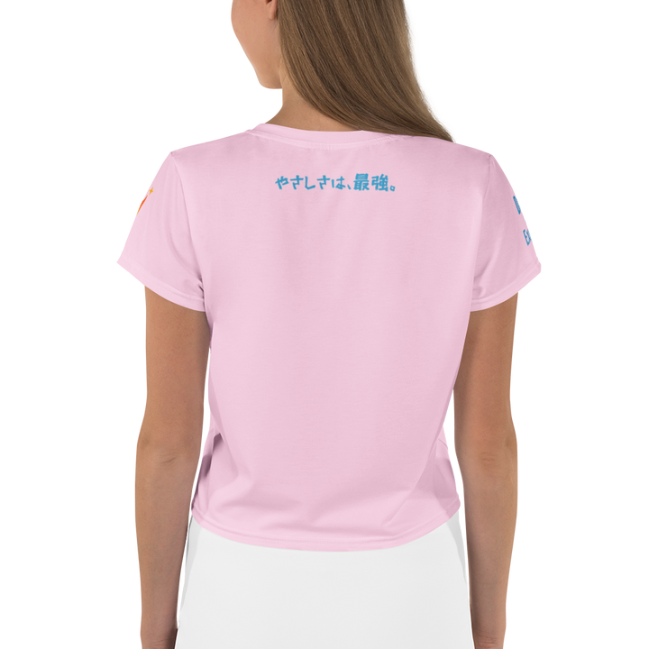 超絶無敵KAWAii 01 CROP TEE-やさしさ最強バージョン-パステルピンク