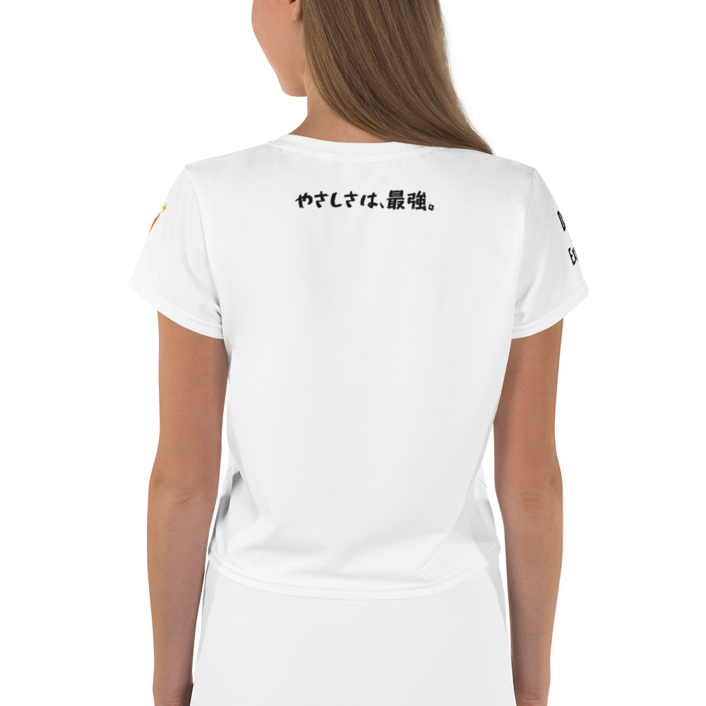 超絶無敵KAWAii 01 CROP TEE-やさしさ最強バージョン-ホワイト