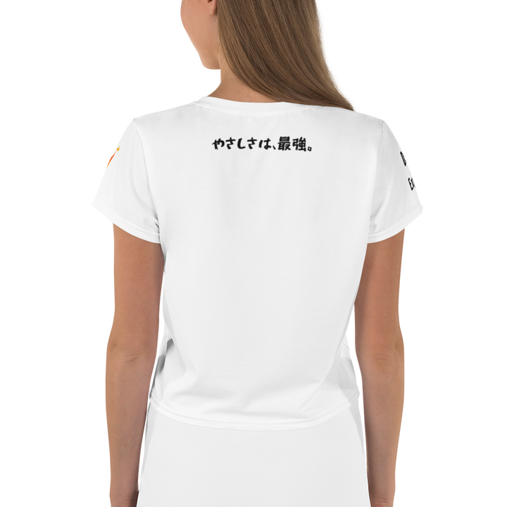 超絶無敵KAWAii 01 CROP TEE-やさしさ最強バージョン-ホワイト